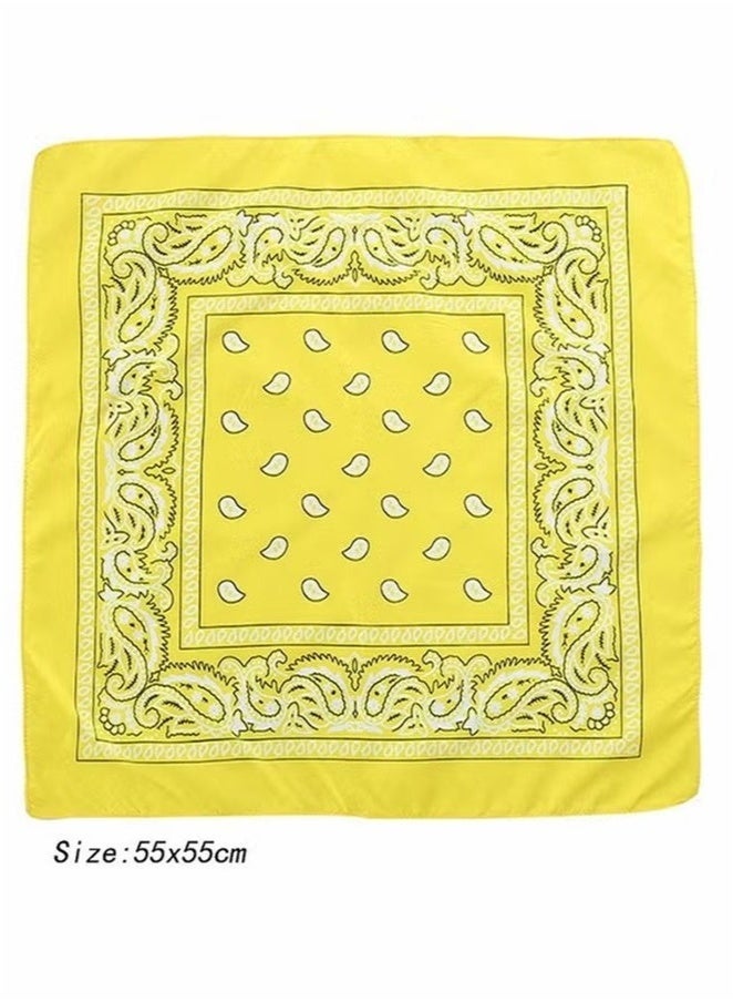 Hikma Beauty Paisley Print Bandanas Multi-Purpose Assorted Cowboy Bandanas Unisex Head Wrap Scarf Wristband for Adults and Kids 22x22 inch (12 Pcs) - Image 5